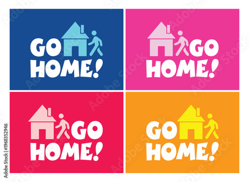 Stay Home Pictogram Icon Vector for Coronavirus Safety and Health Illustration. Stay home pictogram icon vector design for coronavirus awareness and health safety, Minimal and clear icon.