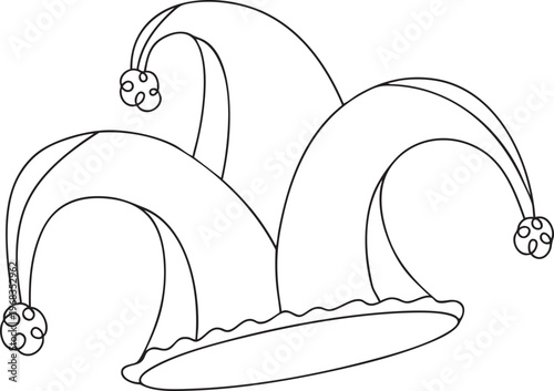 Clown Hat Prank Coloring Page
