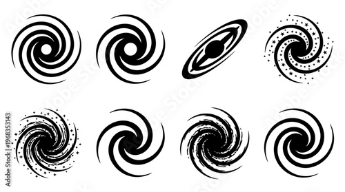 Celestial Objects and Cosmic Vector Icons