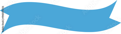 Blue ribbon banner symbol icon 1.