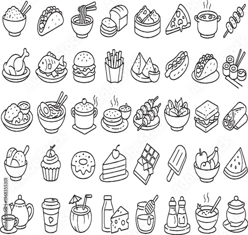 Traditional food Icon pack