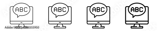 Computer Icon Set Different Style Collection