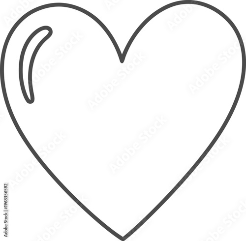Heart Shape Symbol Love Icon.
