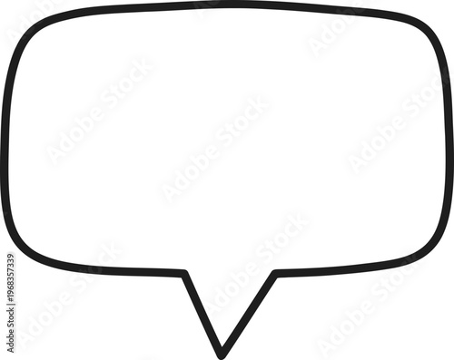 Speech Bubble Icon Isolated on White.