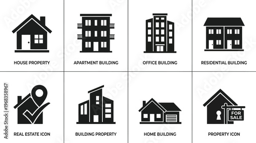 Real Estate and Housing Vector Icons