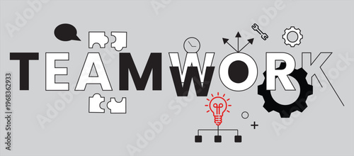 teamwork vector wall icon design
