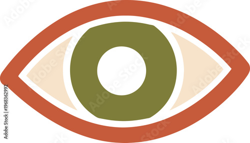 Closeup of a single human eye.