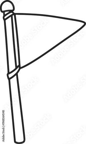 Sickle farm tool for harvesting crops.