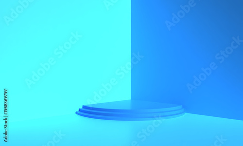 Podium stage exhibition empty blank mockup present advertisement product marketing sale display dais modern platform pedestal showcase studio minimal floor cosmetic happy father day dad papa template