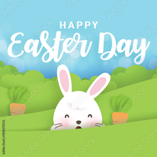 Happy easter day vector background 03