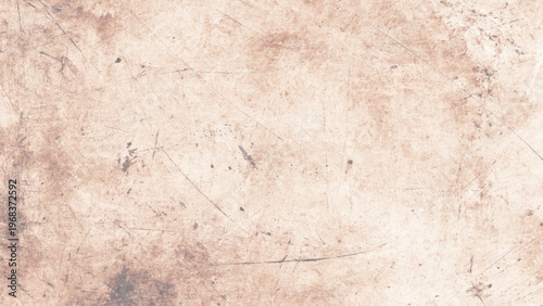 Vintage beige scratched and stained textured surface with cracks and imperfections old worn background