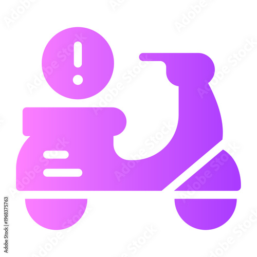 scooter gradient icon