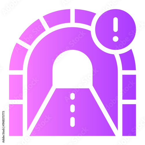 warning gradient icon