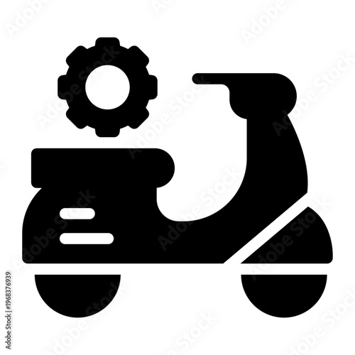 gear glyph icon