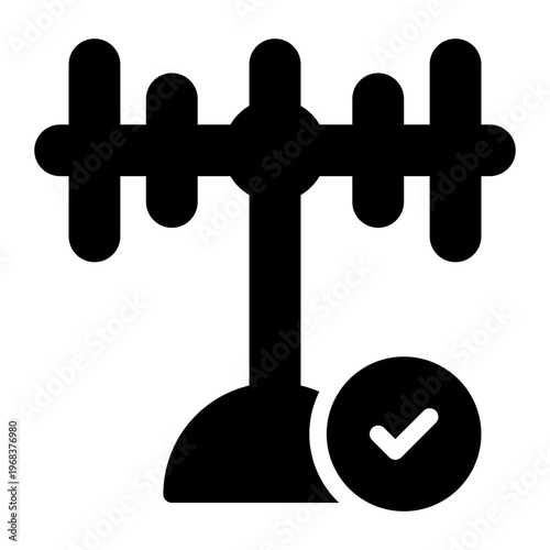 outdoor antenna glyph icon