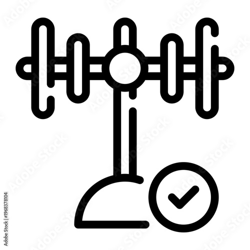 outdoor antenna line icon