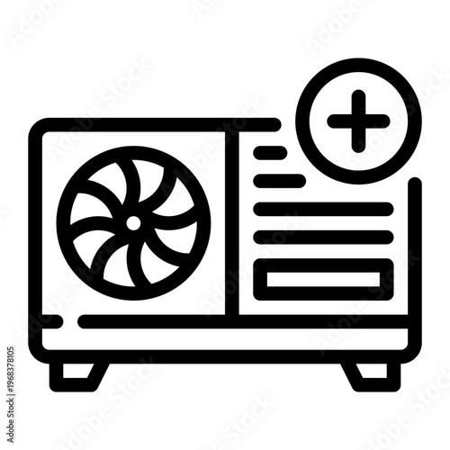 outdoor unit line icon
