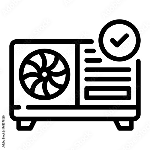 outdoor unit line icon