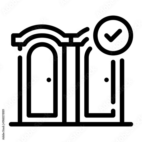 toilet line icon