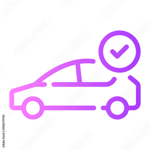 car gradient icon