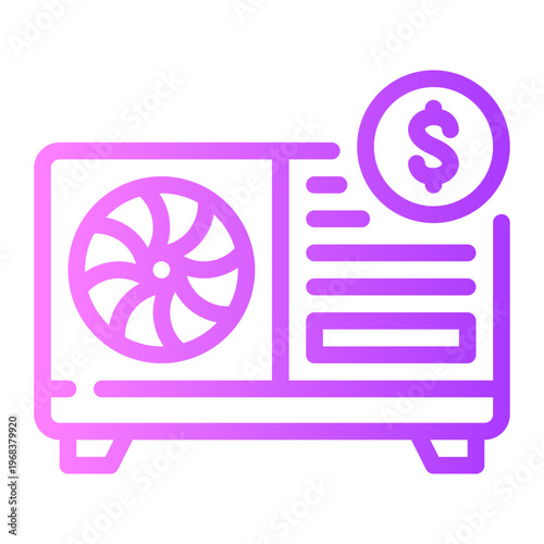 outdoor unit gradient icon