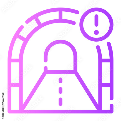 warning gradient icon