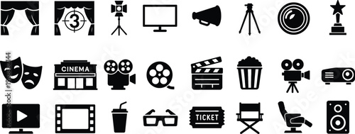 Fotografie Cinema & Movie Production Icons