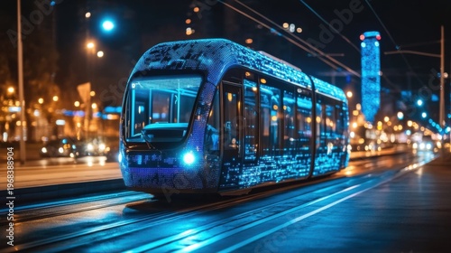 Autonomous public transport with AI 5G network