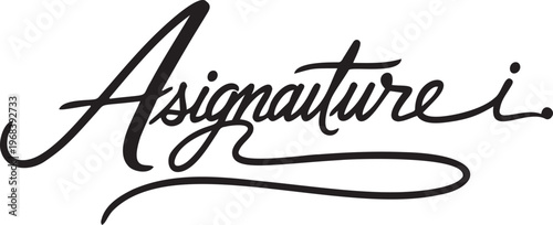 Stylized handwritten signature, personal identity and legal authentication.