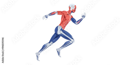 Spider Man Running Fast Action Pose. Vector Icon. EPS Editable