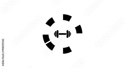 Dumbbell Fitness Exercise Weight Training.