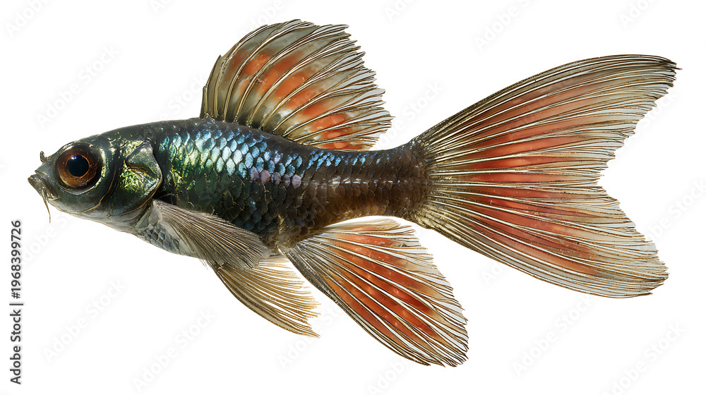Fototapeta premium fish isolated on white backdrop