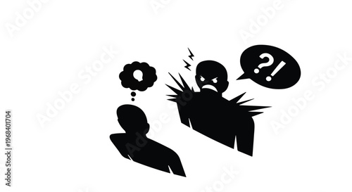 confused man with question mark and light bulb idea