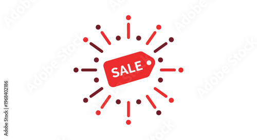 Sale Discount Shopping Tag Icon.