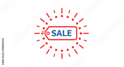 Sale discount label icon graphic.