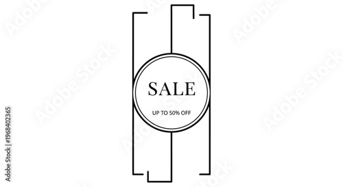 Sale discount label icon graphic.