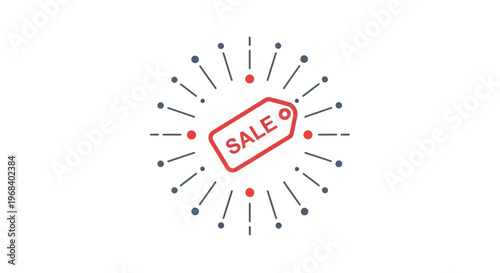 Sale Discount Label Icon Graphic.