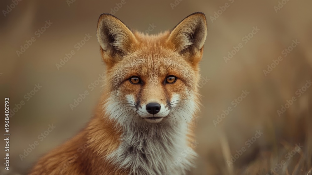 Fototapeta premium Red Fox Face Portrait Wildlife Animal Close Up