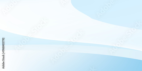 Gelombang biru dan putih abstrak menciptakan desain latar belakang yang halus dan halus