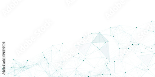 Abstract mesh vector background. Futuristic technology style card. Digital technology futuristic internet network speed connection white background. connecting medical science vector illustration.