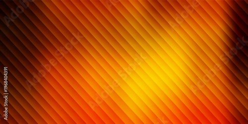 A close-up view of ribbed glass illuminated by a warm glowing light that transitions from deep orange to bright yellow creating a textured abstract background