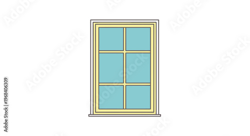 Detailed illustration of a window.