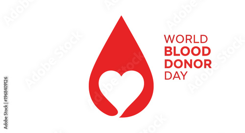 Blood Donor Day Awareness Campaign Logo.