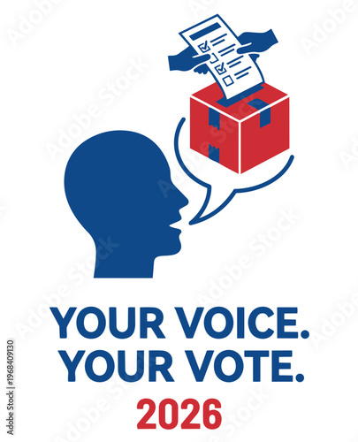 Midterm Elections 2026 Social Media Post Vector Design