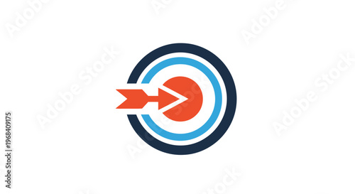 Bullseye Target with Red Arrow.