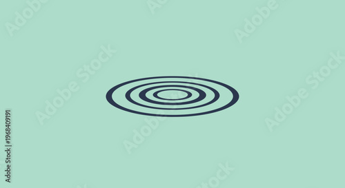 Concentric circles design element graphic.