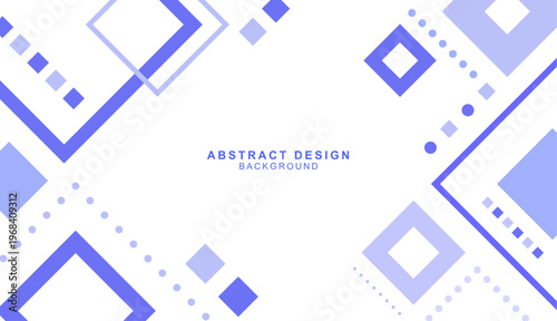 四角と点線で組み合わせた青色の抽象的な背景素材