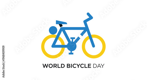World Bicycle Day Logo Design 1.