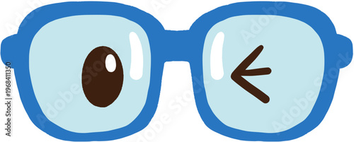 Cute blue glasses 