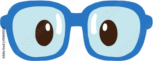 Cute blue glasses 